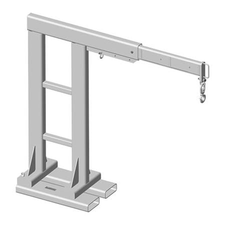 Machining & Welding By Olsen M&W Adjustable Reach Over Boom Crane, 12" Centers, 4000 Lbs. Capacity 16055